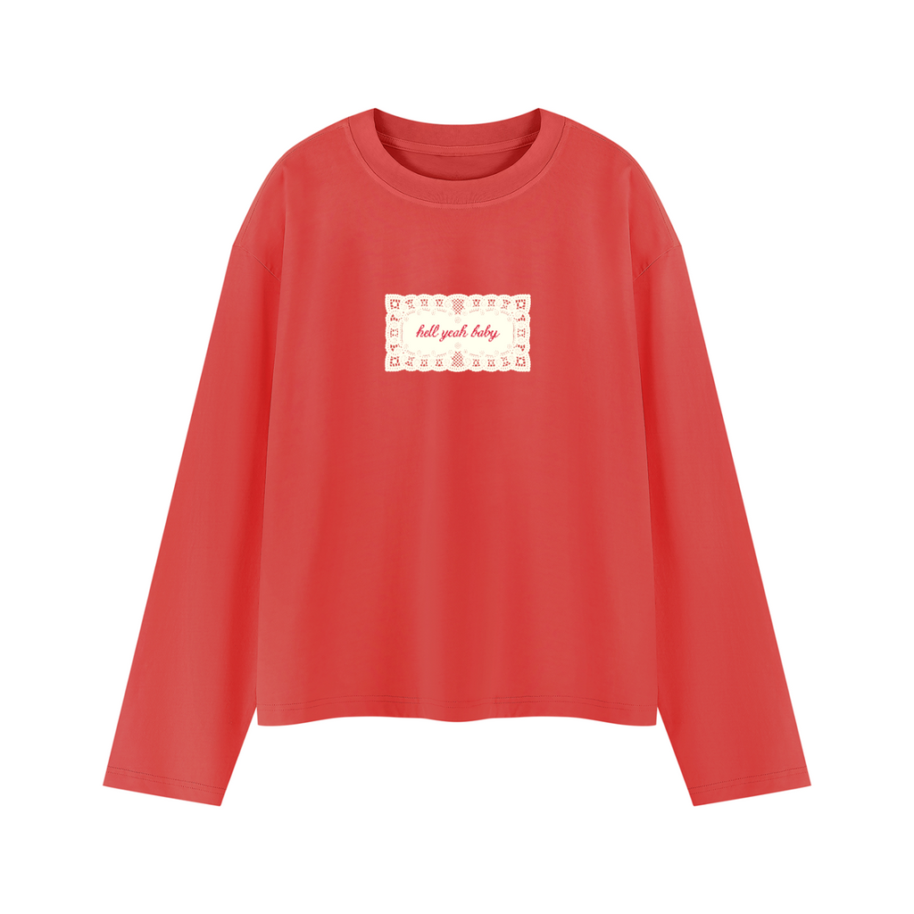 Hell Yeah Long Sleeve Boxy Tee